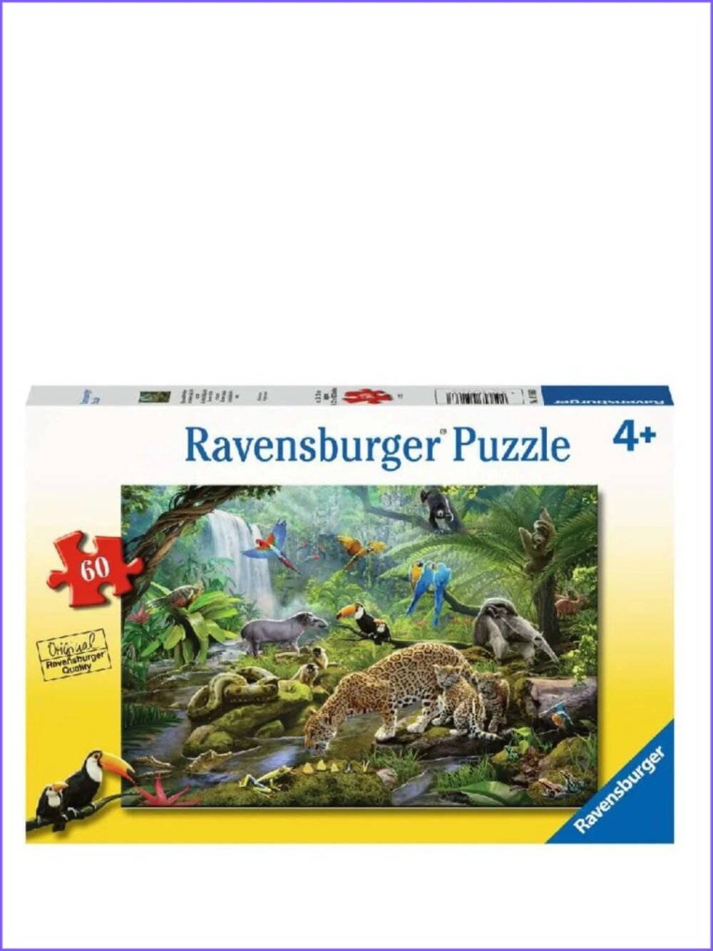 Ravensburger- 60 Piece Puzzle - Rainforest Animals New In Box